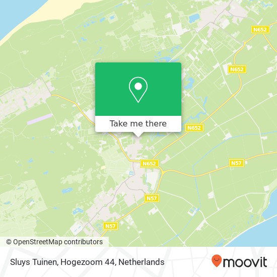 Sluys Tuinen, Hogezoom 44 map