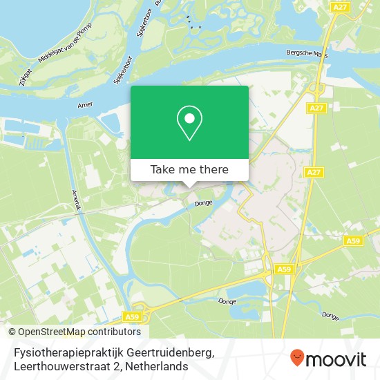 Fysiotherapiepraktijk Geertruidenberg, Leerthouwerstraat 2 Karte