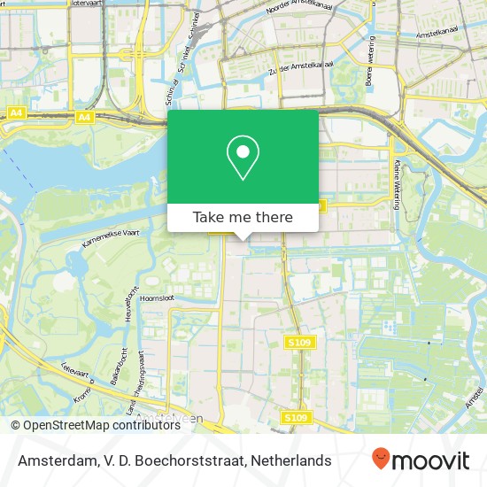 Amsterdam, V. D. Boechorststraat map