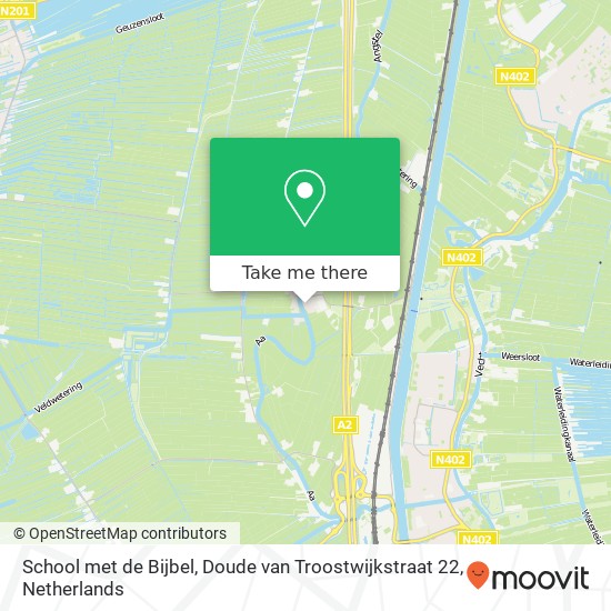 School met de Bijbel, Doude van Troostwijkstraat 22 Karte