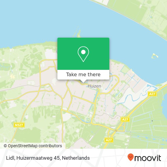 Lidl, Huizermaatweg 45 map