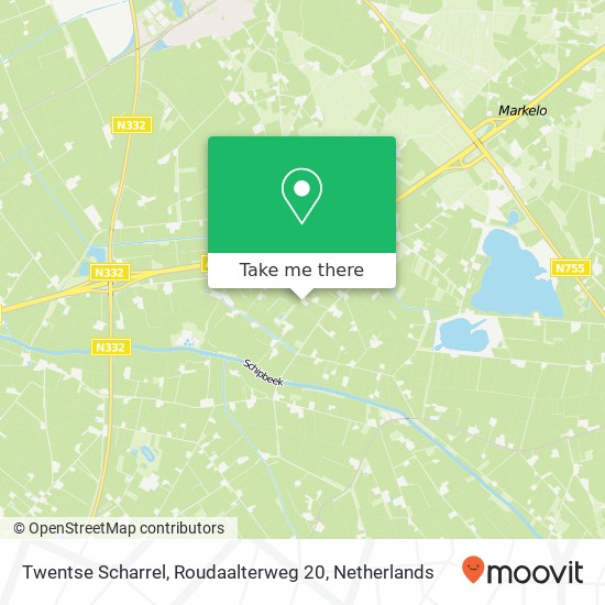 Twentse Scharrel, Roudaalterweg 20 map