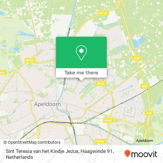 Sint Teresia van het Kindje Jezus, Haagwinde 91 map