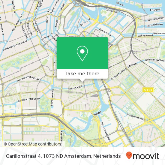 Carillonstraat 4, 1073 ND Amsterdam Karte
