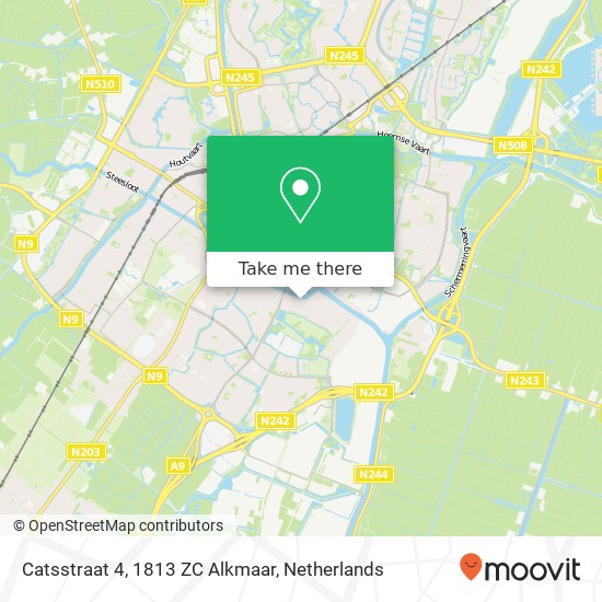 Catsstraat 4, 1813 ZC Alkmaar map