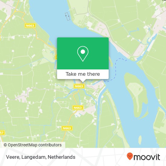 Veere, Langedam map