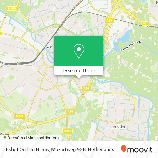 Eshof Oud en Nieuw, Mozartweg 93B map