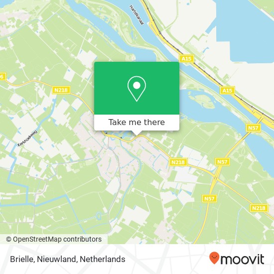 Brielle, Nieuwland map