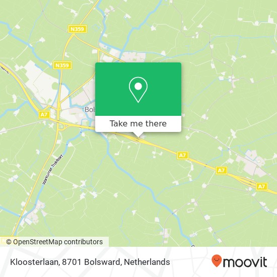 Kloosterlaan, 8701 Bolsward map