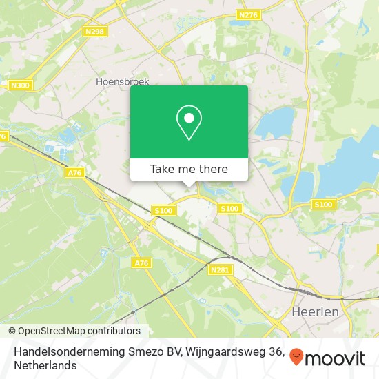 Handelsonderneming Smezo BV, Wijngaardsweg 36 map