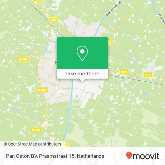 Pan Oston BV, Praamstraat 15 Karte