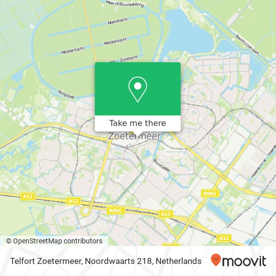 Telfort Zoetermeer, Noordwaarts 218 Karte