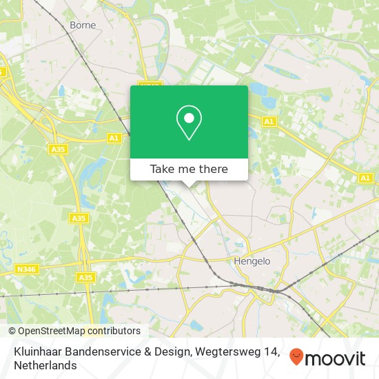 Kluinhaar Bandenservice & Design, Wegtersweg 14 map