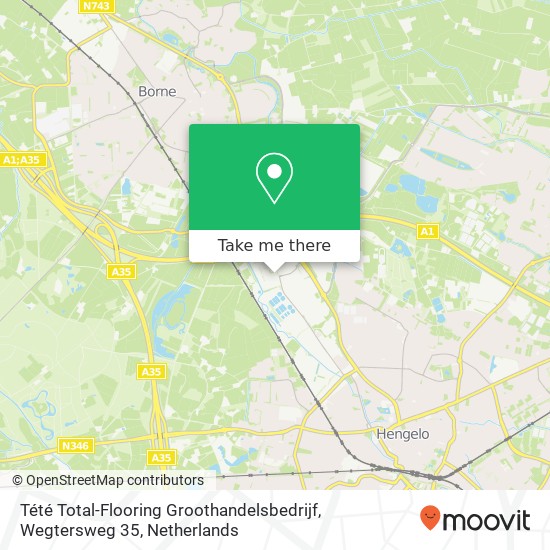 Tété Total-Flooring Groothandelsbedrijf, Wegtersweg 35 map