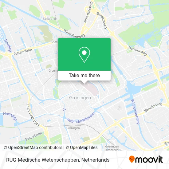 RUG-Medische Wetenschappen map
