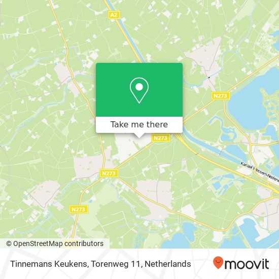 Tinnemans Keukens, Torenweg 11 map