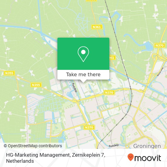 HG-Marketing Management, Zernikeplein 7 map