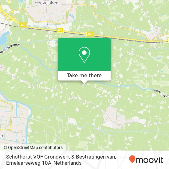 Schothorst VOF Grondwerk & Bestratingen van, Emelaarseweg 10A map