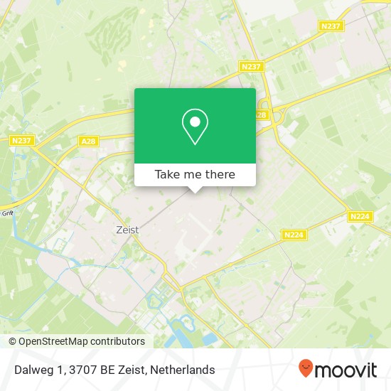 Dalweg 1, 3707 BE Zeist map