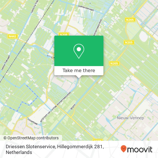 Driessen Slotenservice, Hillegommerdijk 281 map