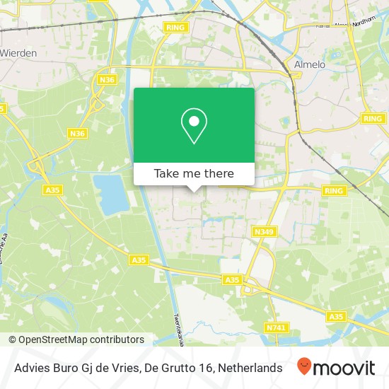 Advies Buro Gj de Vries, De Grutto 16 map