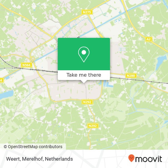 Weert, Merelhof map
