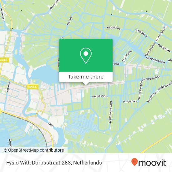 Fysio Witt, Dorpsstraat 283 map