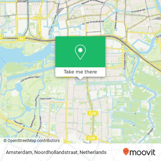 Amsterdam, Noordhollandstraat map