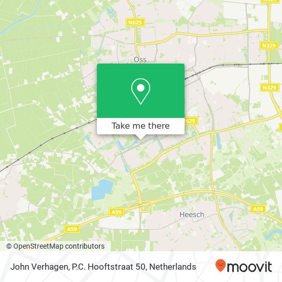 John Verhagen, P.C. Hooftstraat 50 map