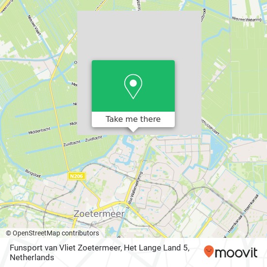 Funsport van Vliet Zoetermeer, Het Lange Land 5 Karte