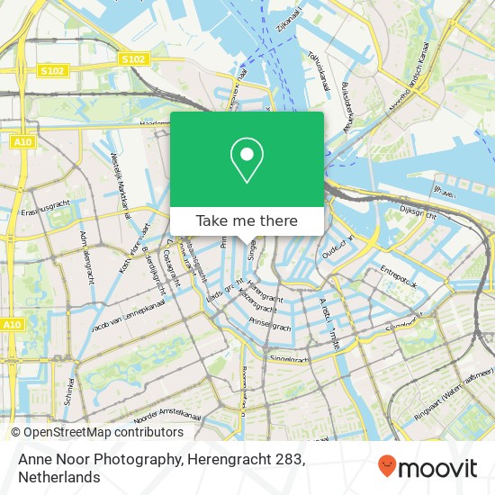 Anne Noor Photography, Herengracht 283 map