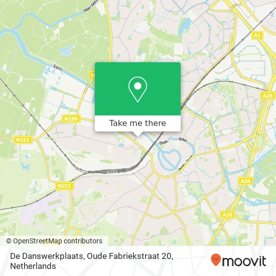 De Danswerkplaats, Oude Fabriekstraat 20 map