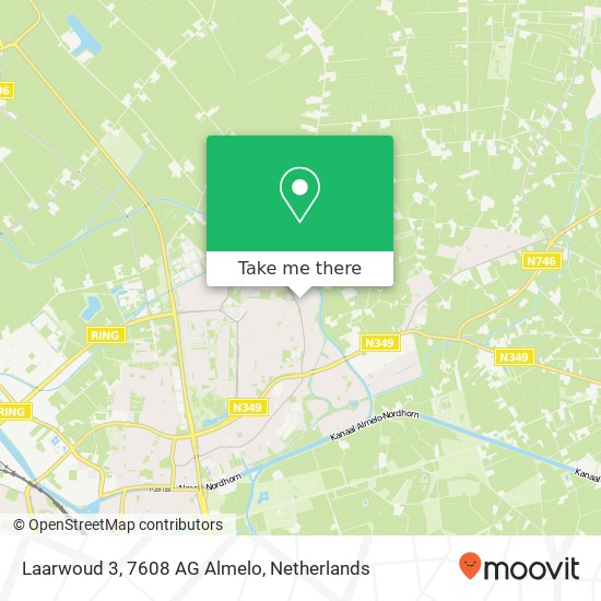 Laarwoud 3, 7608 AG Almelo map