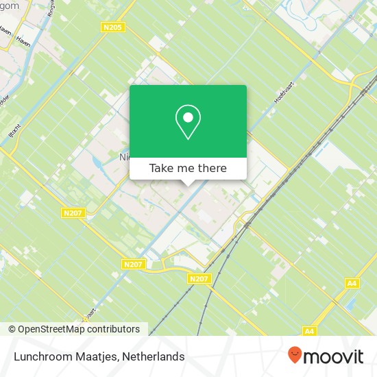 Lunchroom Maatjes, Venneperstraat 20 map