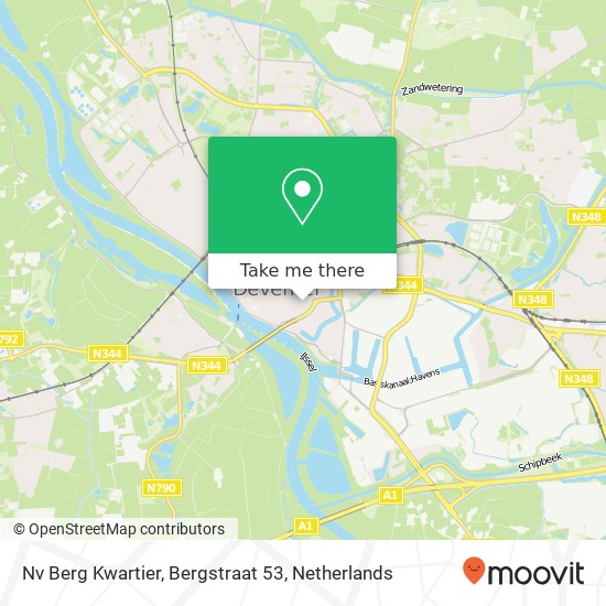 Nv Berg Kwartier, Bergstraat 53 Karte