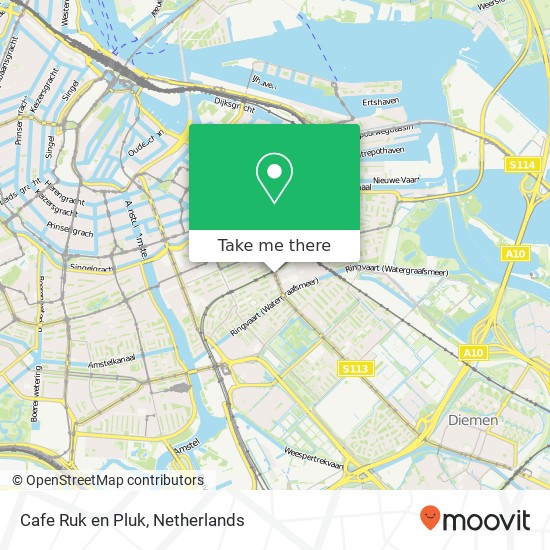 Cafe Ruk en Pluk map