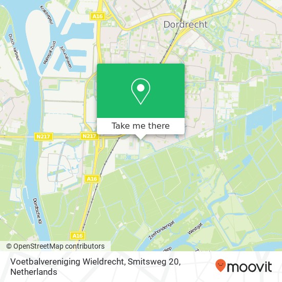 Voetbalvereniging Wieldrecht, Smitsweg 20 map