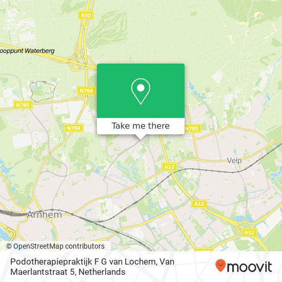Podotherapiepraktijk F G van Lochem, Van Maerlantstraat 5 Karte