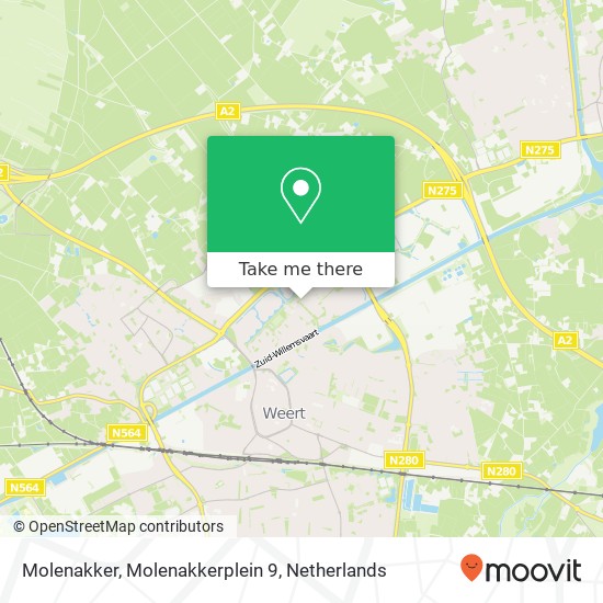 Molenakker, Molenakkerplein 9 map