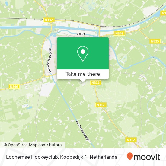 Lochemse Hockeyclub, Koopsdijk 1 map