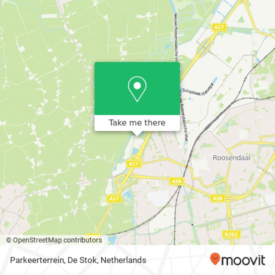 Parkeerterrein, De Stok map