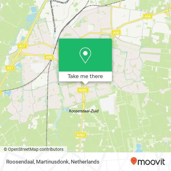 Roosendaal, Martinusdonk Karte