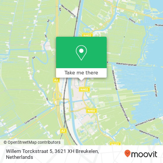 Willem Torckstraat 5, 3621 XH Breukelen Karte