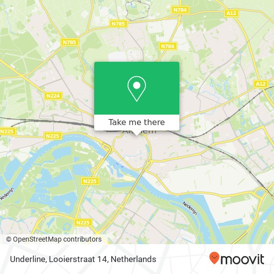 Underline, Looierstraat 14 Karte