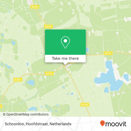 Schoonloo, Hoofdstraat Karte