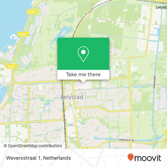 Weversstraat 1, 8223 AB Lelystad map