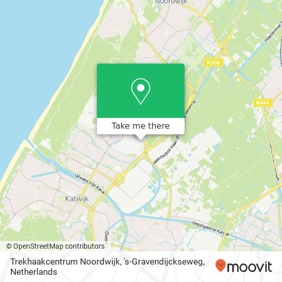 Trekhaakcentrum Noordwijk, 's-Gravendijckseweg map