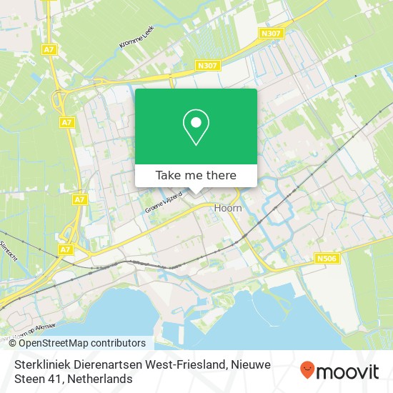 Sterkliniek Dierenartsen West-Friesland, Nieuwe Steen 41 map