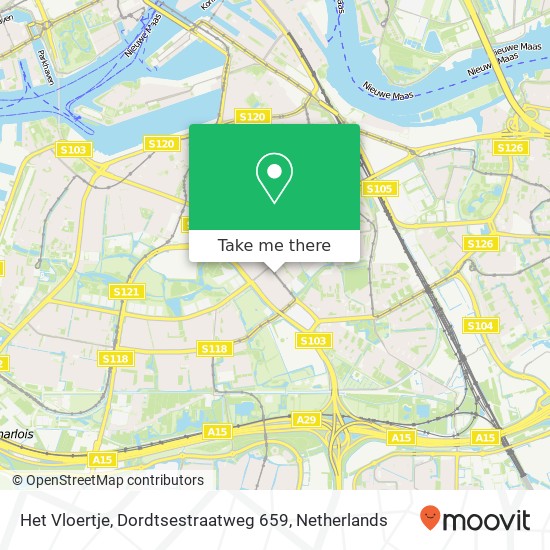 Het Vloertje, Dordtsestraatweg 659 map