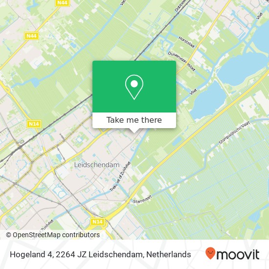 Hogeland 4, 2264 JZ Leidschendam map
